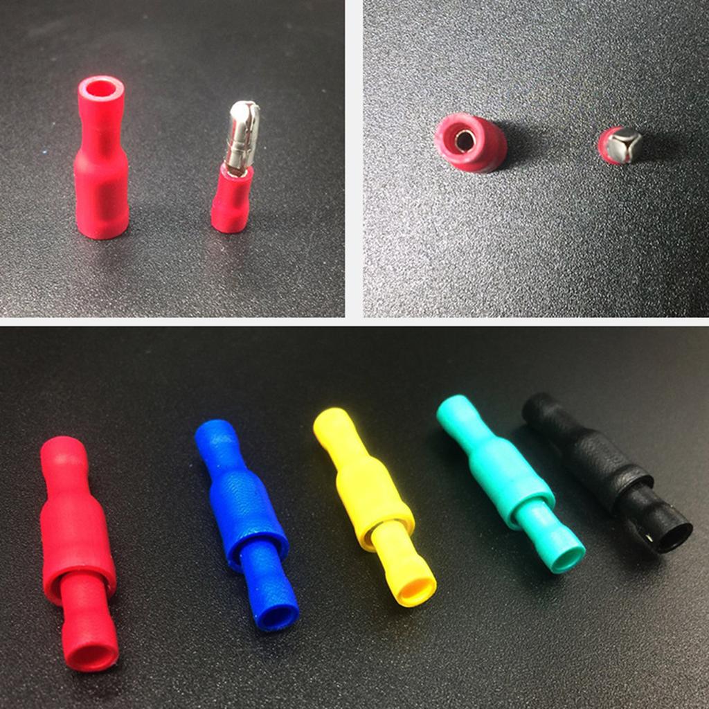 Набор кабельных наконечников 120 шт. Круглые штекеры и круглые разъемы Обжимные соединители Ассортимент Кабельные наконечники Круглые стыковые соединители для автомобиля