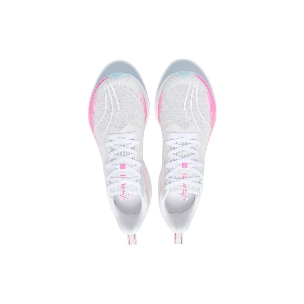 Li Ning Red Hare 6 Pro Удобная ткань Устойчивая к истиранию Дышащая Низкие Беговые кроссовки Женские Белый Розовый ARMT014-6