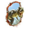 3D Наклейки на стену с динозаврами Легко наносятся Многоразовые Самоклеящиеся ПВХ
