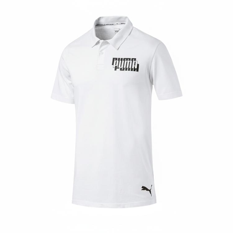 Puma Дышащая повседневная мужская футболка-поло с принтом для активного отдыха, топ 844186-02
