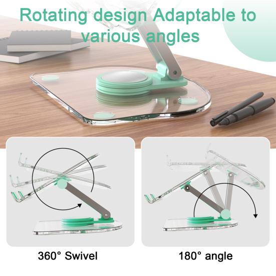 Подставка для ноутбука с вращающейся на 360 градусов универсальной основой Прочная несущая стойка Эргономичное крепление для ноутбука