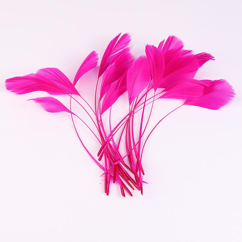 50Pcs22 Colors Optional Diy Handmade Feather Color Torn Large Floating Feather Goose Feather Jewelry Accessories Craft Decoration Materials