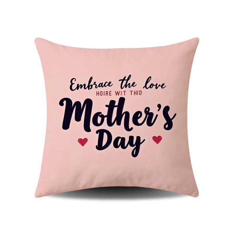 Mother's Day Festive Atmosphere Cushion Covers for Home and Sofa Decor