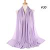 New Plain Women Hijab Wrap Lady Scarf Bubble Chiffon 1PC Popular Headband Muslim Bubble Wrap Shawls Hijab