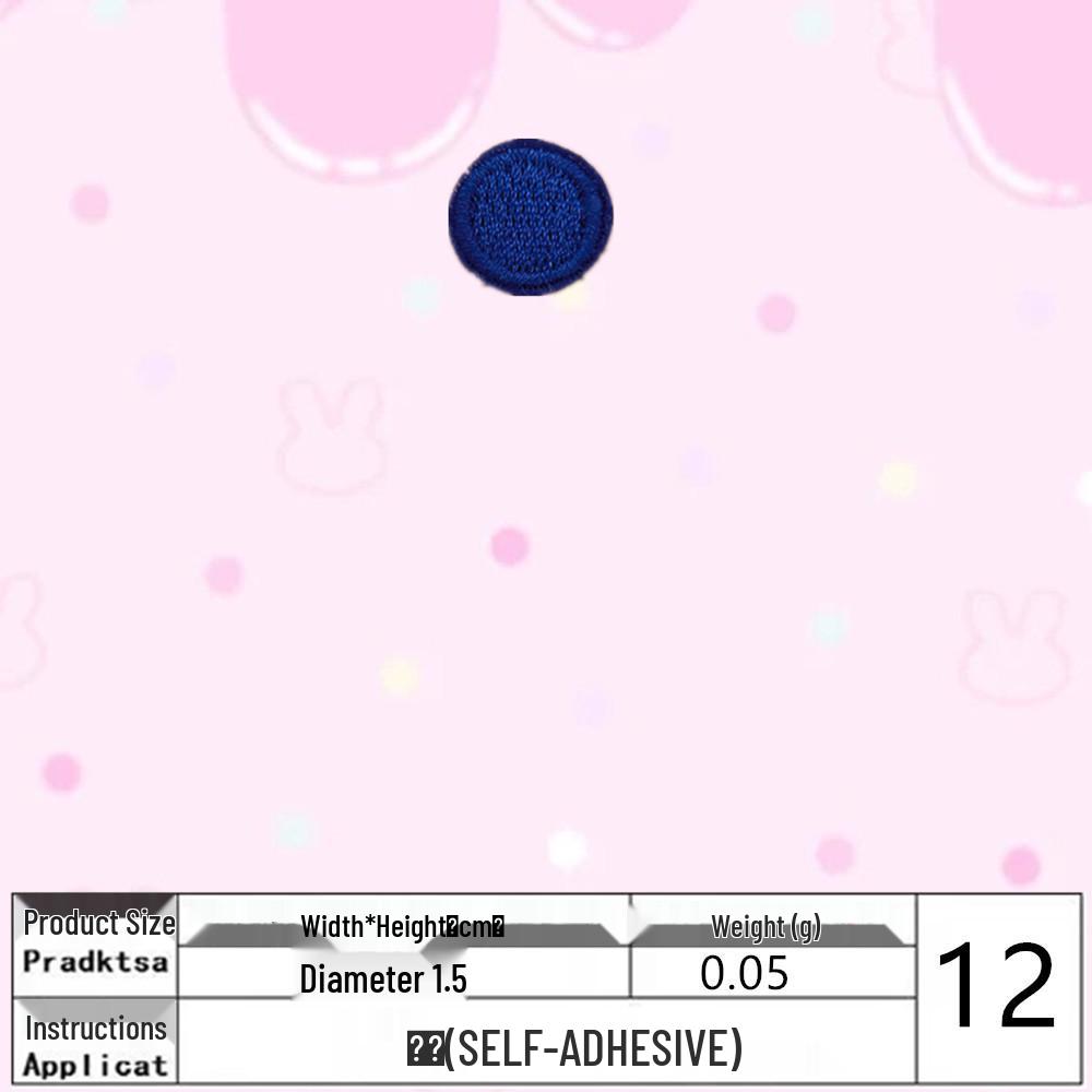 Polka Dot Fabric Patch: Creative DIY and Clothing Decoration Accessory