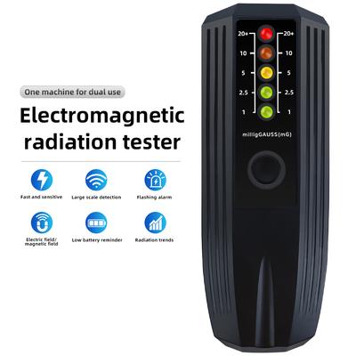 Портативный детектор электромагнитного излучения EMF-тестер Измеритель напряженности электромагнитных полей 0~20+ миллигаусс со светодиодной подсветкой