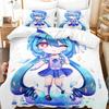 3D The Gacha Girl Постельное белье Пододеяльник Комплект с наволочкой Твин Полный Queen King Постельное белье Постельное белье