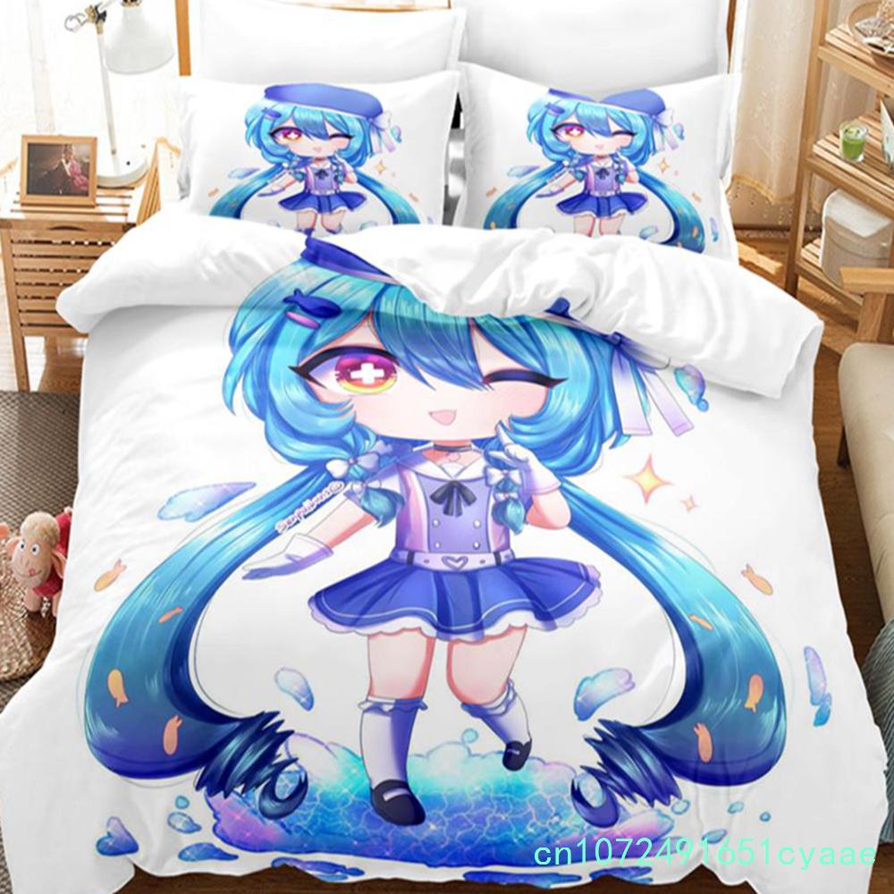 3D The Gacha Girl Постельное белье Пододеяльник Комплект с наволочкой Твин Полный Queen King Постельное белье Постельное белье