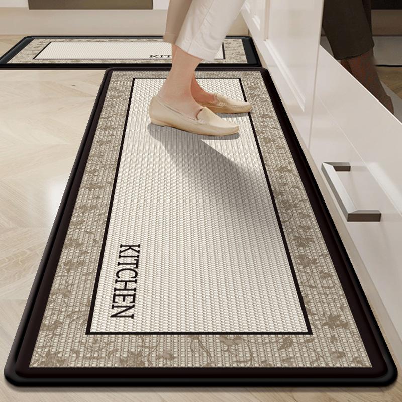 Minimalist Luxury Diatom Mud Kitchen Floor Mat Stain Resistant Water Absorbent Easy Care Non Slip Quick Dry Door Mat