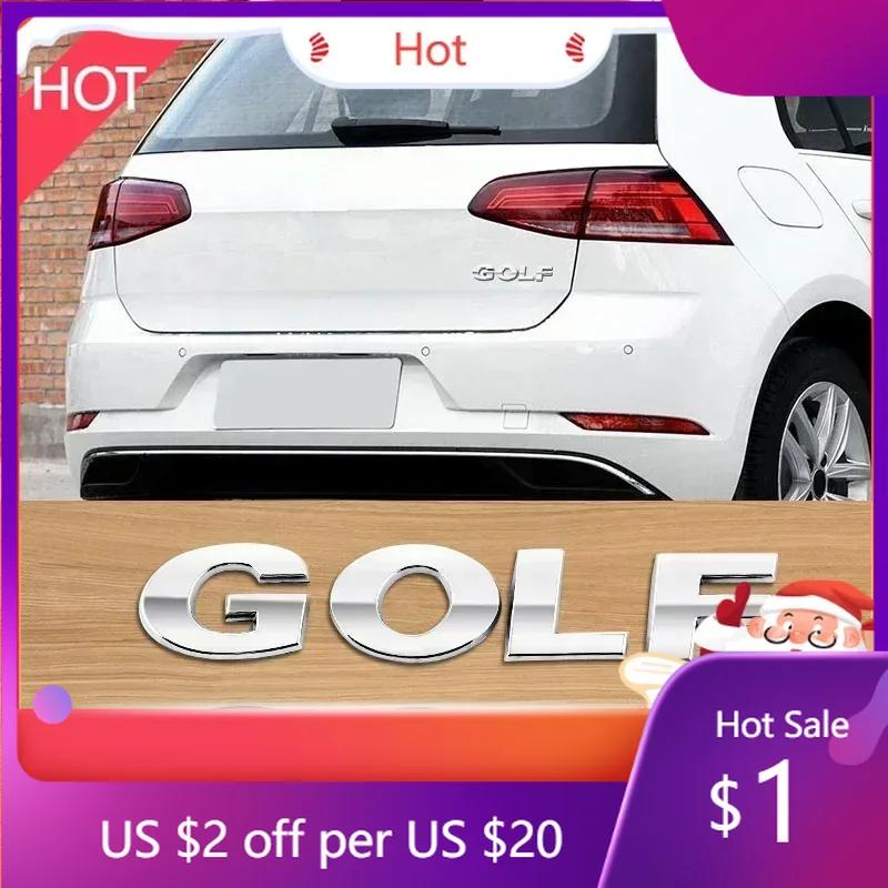 BRC1 New 1PCS 3D ABS GOLF Car Letter Logo Sticker Tail Bumper Badge Auto Rear Trunk Emblem Styling Accessories For Volkswagen VW fo2