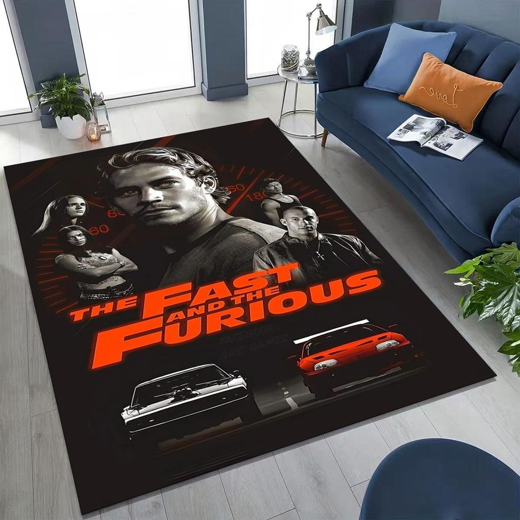 Модный Ковер Fast & Furious X Dominic Art для Спальни Гостиной Дивана Дома Декор Коврика для Двери, Большой Детский Нескользящий Напольный Коврик