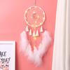 Giant Moon Dreamcatcher - Boho Wind Chime for Girls Room, Weaving Art Birthday Present