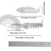 New Stainless Steel Fish Bone Shape Outdoor Mini Pocket Knife Camping Keychain Express Unboxing Mini Knife