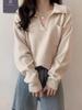 Women's Retro V-Neck Knitted Pullover Sweater - Soft Wool, Loose Fit, Autumn Style Jacket