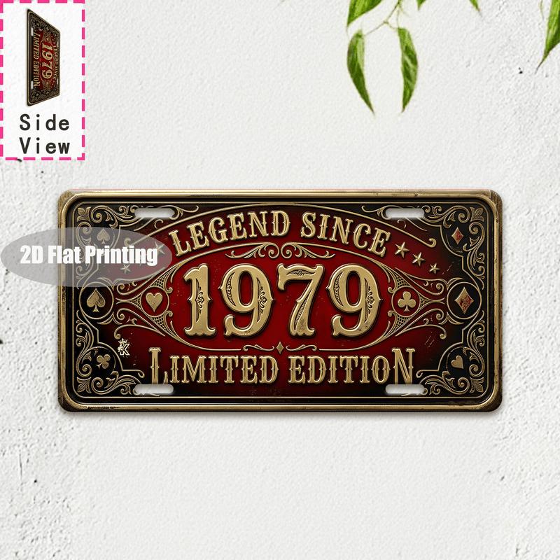 Tin Sign Vintage Durable Metal Plaque Wall Decor Home Office Bar Man Cave Australian British City Birth Year License Plate