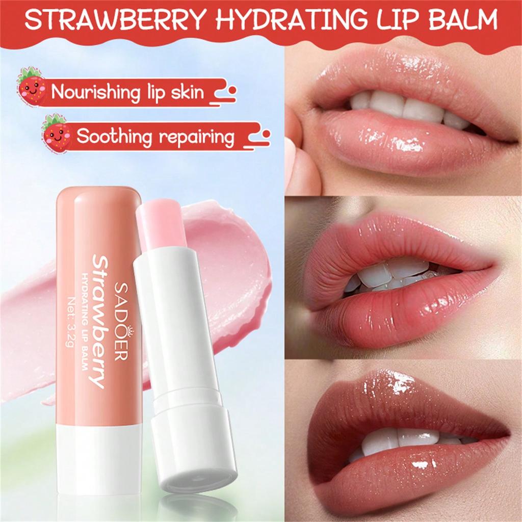 PEACH HAND CREAM LIP BALM SET Moisturizes Prevents Dryness Cracking Improves Skin Brightens