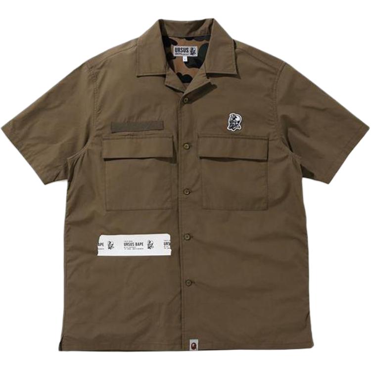 A BATHING APE Shirts Men's Lapel Thin Shirt 0ZXSTM13102XG