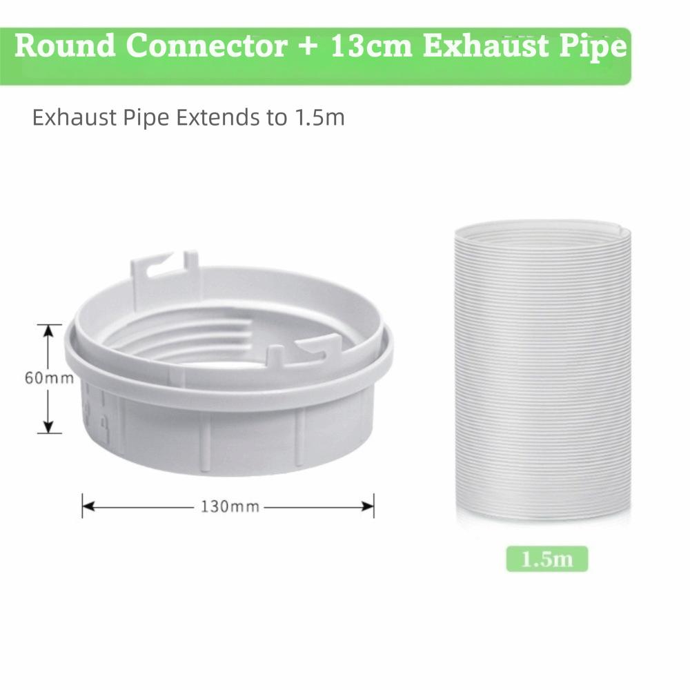 Screw-On Connection Air Conditioner Connector ABS Exhaust Hose Adapter Portable AC Exhaust System