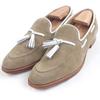 Отличные лоферы CROCKETT&JONES ALDERNEY BEAMS F специальный заказ 341 колодка с кисточками Б/У
