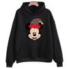 Счастливого Рождества Толстовка с принтом Минни Маус Диснеевский мультяшный костюм Харадзюку Мужская Женская Повседневная Толстовка Топ с круглым вырезом