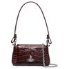 Сумка через плечо, Сумка-кроссбоди, Сумка-тоут Vivienne Westwood HAZEL из кожи, Маленькая женская, Бордовая 4304006R L0039-LA-I401