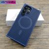 Роскошный пластиковый чехол с рассеиванием тепла для Samsung Galaxy S26 S25 S24 S23 S22 Ultra Plus S 24 23 S24Ultra Для зарядки Magsafe Чехол
