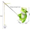 Garden Pond Decorative Fishing Frog Figures Made of Resin Garden Decoration Frog Figures Garden Decoration for Outdoor Figures
