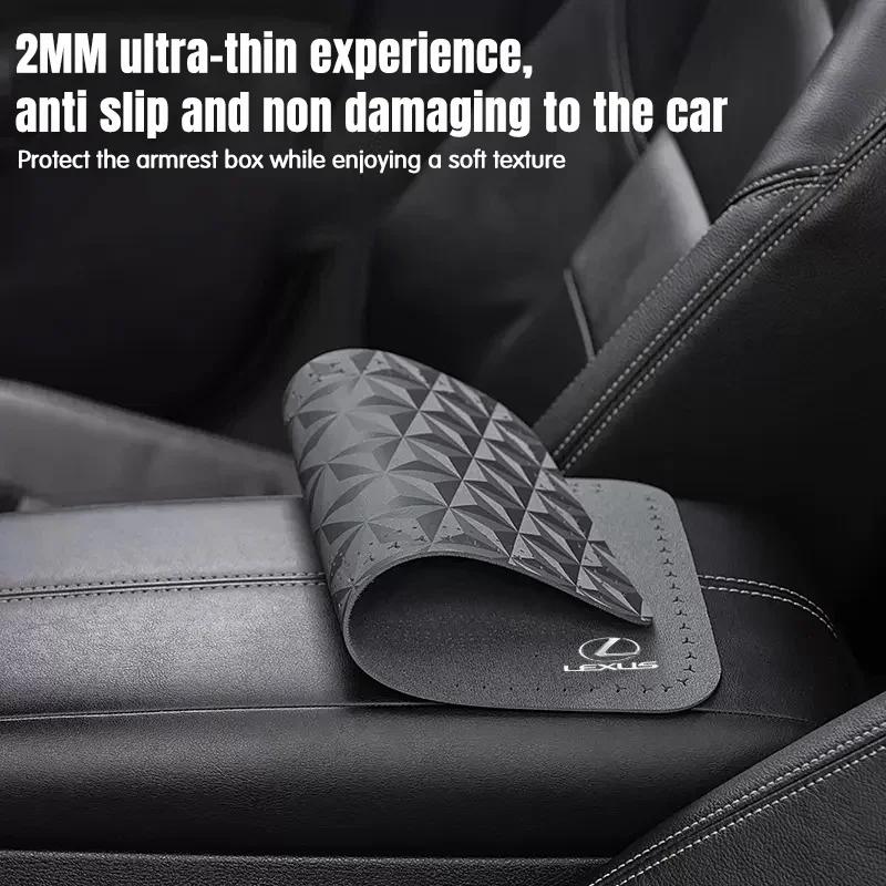 1 шт. Автомобильный значок Замшевая накладка на подлокотник Мягкий коврик для Lexus GX470 CT200H IS300H IS200 IS250 RX350 RX GX460 NX200 GS430 GS ES RX300