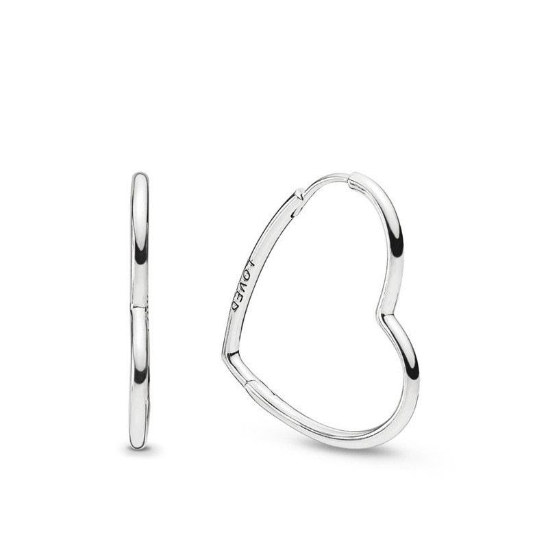 Серьги S925 White Copper New Silver Tide Playful Love Серьги из розового золота