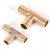 1Pc Durable Brass T Piece 3 Way Fuel Hose Connector For Compressed Air Oil Gas Pipe