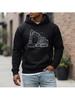 Unisex Excavator Graphic Hoodie, Construction Machine Technical Print, Casual Pullover Sweatshirt, Long Sleeve Workwear Inspired F