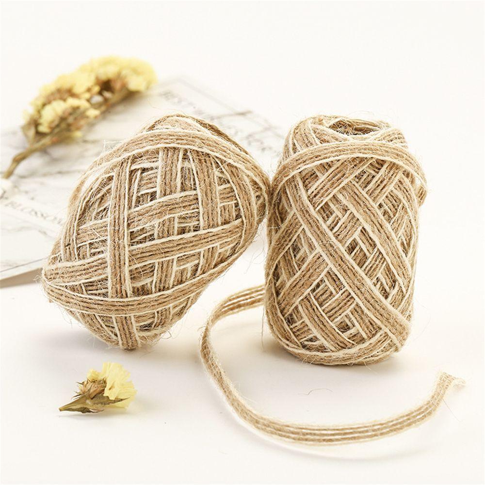 0.5mm Wedding Decor Lace Rustic Ornament Jute Burlap Rolls Trims Tape Hessian Ribbon Fish Silk Rope
