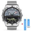 NORTH EDGE Men Dive Sports Digital Watch Mens Watches Military Army Luxury Full Steel Business Waterproof 200m Altimeter Compass