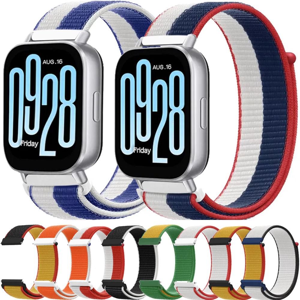 22 мм 20 мм Нейлоновый ремешок-петля для Redmi Watch 5 Acitve/Lite Huawei Watch 5 4 GT6-5 46 мм Браслет в стиле флага Amazfit Active 3-2-Max