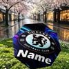 Custom Name Personalized football club F.C Print Umbrella, Auto Open Close, 8‑Rib Sturdy Frame, Commute Camping Hiking Use, Birthday Gift