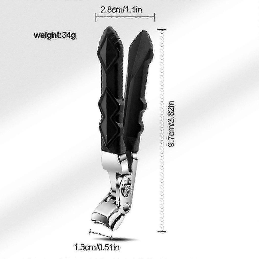 Nail Clippers for Seniors, Clipmaster Pro Toenail Clippers, Ergonomic Angled Head Senior Toenail Clipper Fast