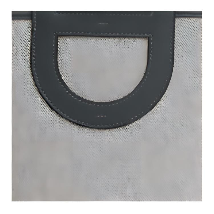 HERMES In The Loop Canvas With Swift Calfskin Basket Bag Pig Nose Bucket Bag Handbag Women's Dark Green & Beige Gray H085690CKAG