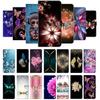 Wallet Case with Card Holder Floral PU Leather Case Kickstand Wrist Strap Shockproof Cover for Nokia 5.3 3.4 Nokia 5.4 G20 G10 G300 G60 G22 G21 G11