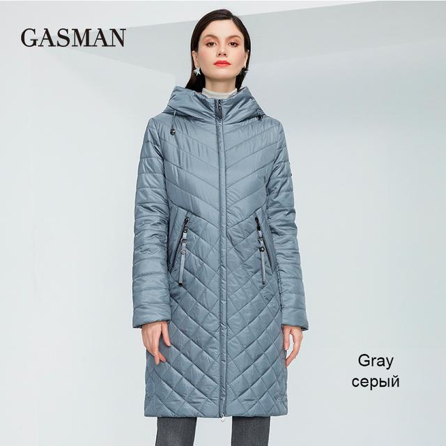 Gasman Новое женское пальто, Тренч, женские весенние куртки 2022, модная повседневная длинная парка больших размеров, женская верхняя одежда, женская куртка 81865