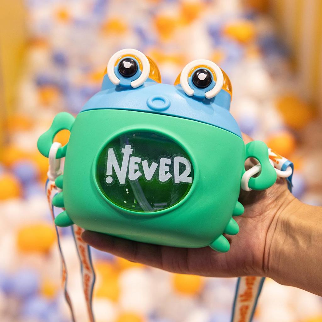 Mr. Krabs Cartoon Anti-Fall Straw Cup: High-Value Children's Plastic Water Cup