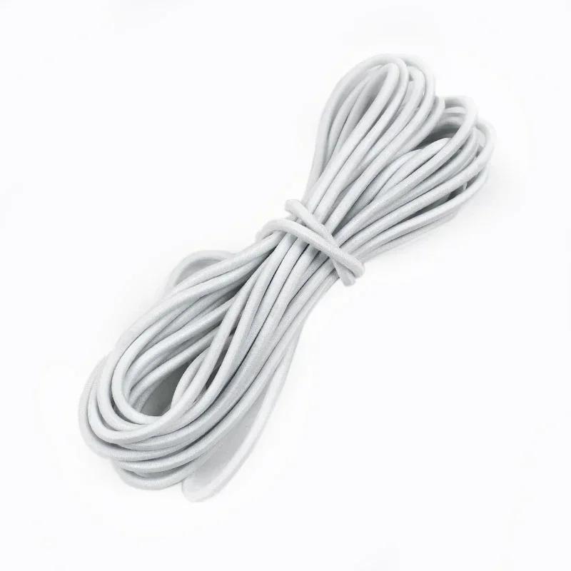 5/10/20 м 4 мм Многоцветная эластичная лента Круглая резинка для волос Банджи Шнурок для шляпы Резинки Одежда Пружинный шнур Швейная косая бейка