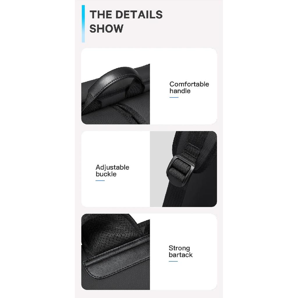 BANGE New Business Backpack Men's Anti-Theft Computer Bag Big Capacity 14.1 Inch Laptop Bagpack Men Elegant Waterproof