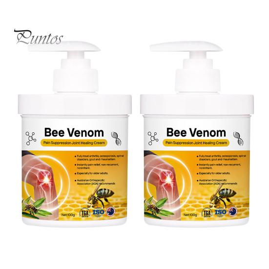 1/2Pcs 100G Bee Venom Joint Care Balm Natural Lumbar Spine Foot Knee Shoulder Neck Pain Relief Massage Care Arthritis Healing Soothing Cream