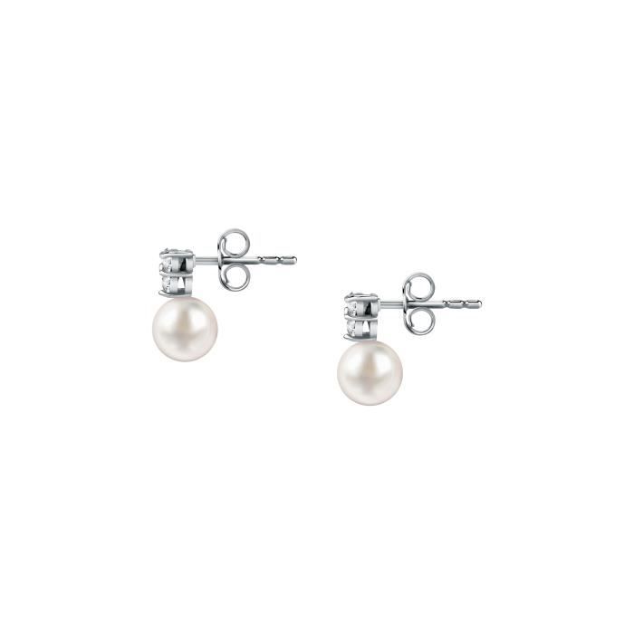 Boucles d'oreilles - MORELLATO - Pendant - Argent recyclé - Perle d'eau douce - 7mm