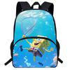 Kids SpongeBob SquarePants Backpack School Lightweight Ergonomic Cartoon Shoulder Bag Elementary Students
