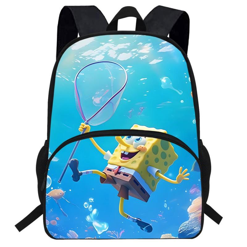 Kids SpongeBob SquarePants Backpack School Lightweight Ergonomic Cartoon Shoulder Bag Elementary Students