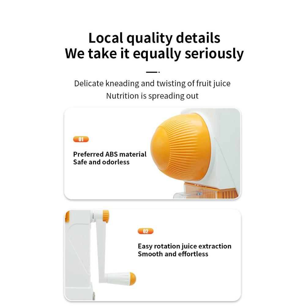 Ручная соковыжималка, небольшой бытовой пресс для фруктов, удобный ручной пресс для сока для жарки лимона