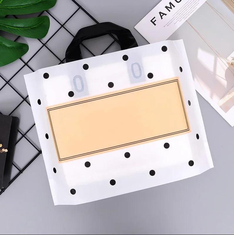 50 шт., новые модели, сумки толщиной 0,14 мм, прочная одежда, косметический подарок, сумки для покупок, эластичные, мощные, портативные, портативные упаковочные сумки