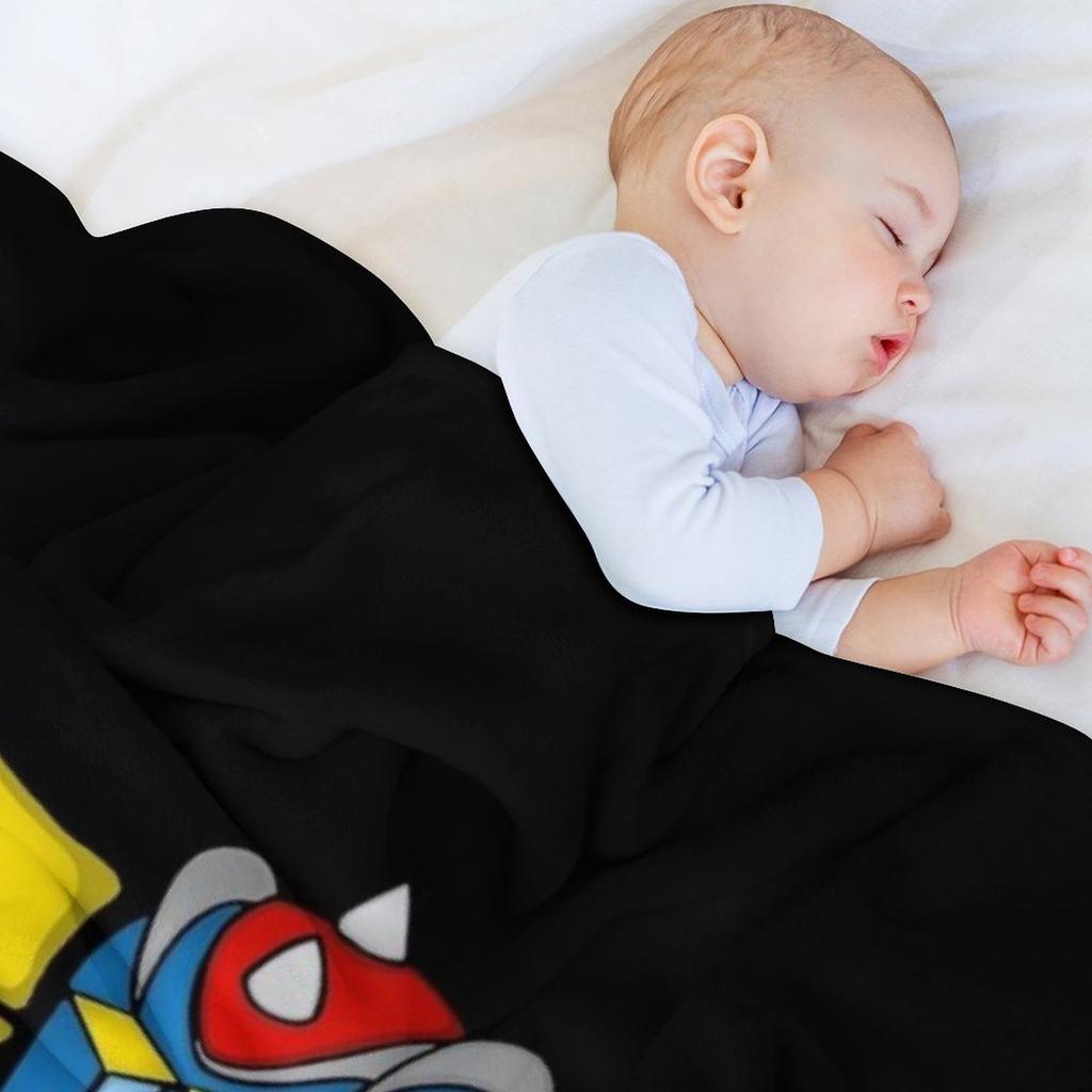 Grendizer, Goldorak Throw Blanket Sofa Quilt Polar Flannel Fabric warm for winter Blankets