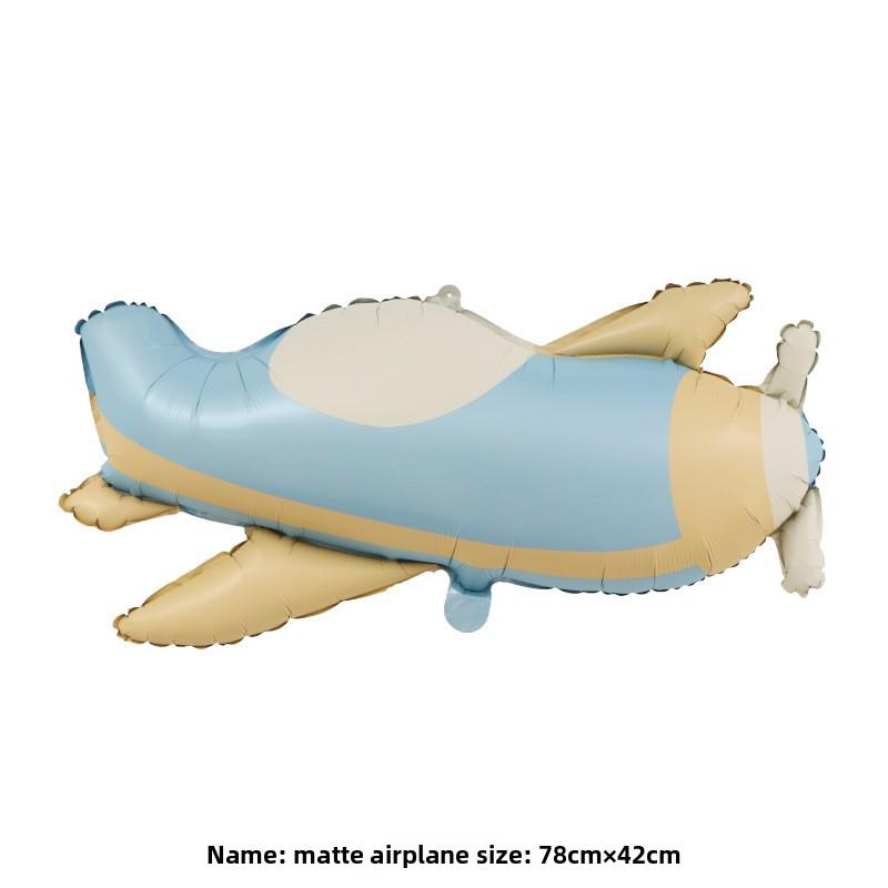 Милый матовый матовый автомобиль, самолет, медведь, радужный алюминиевый фольгированный шар, украшение для детского дня рождения и первого дня рождения